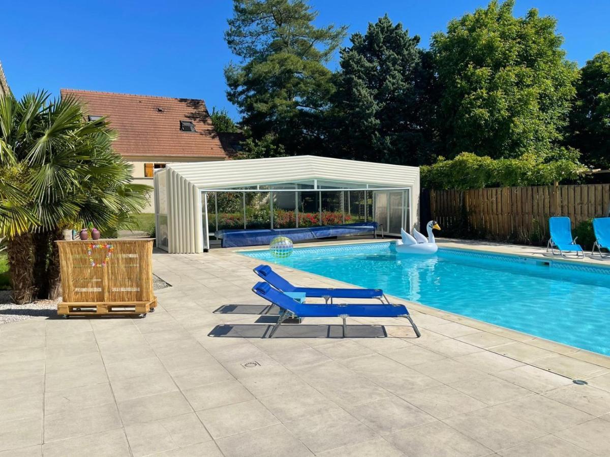 L'Annexe- Guest House Avec Piscine Studio Avec Coin Chambre Rosny-sur-Seine Exterior photo